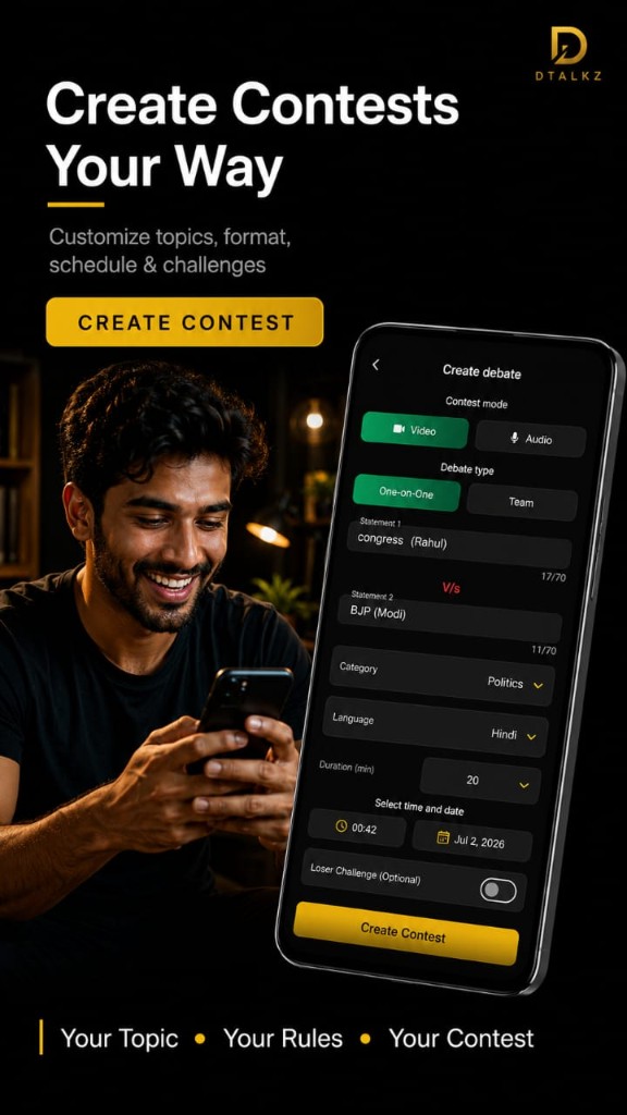 Create Contests Your Way — customize topics, format, schedule & challenges